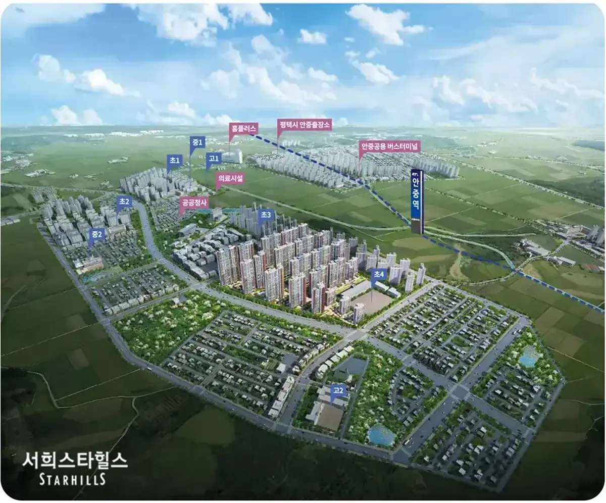 서희스타힐스 아파트 투시도